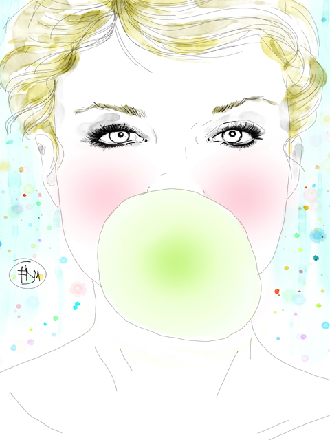 portrait-bubble-gum-mode-francesca-di-marco-art-artist-blog
