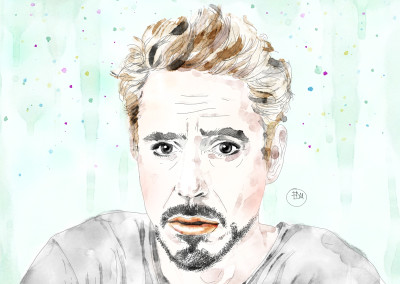 best-robert-downey-jr-portrait-art-watercolor-artist-francesca-di-marco-w-p